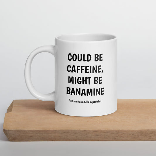 Jumbo White Glossy Mug, 20 oz. - Caffeine/Banamine