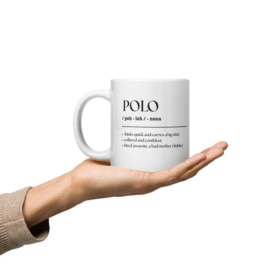 Jumbo White Glossy Mug - 20 oz.  - Polo