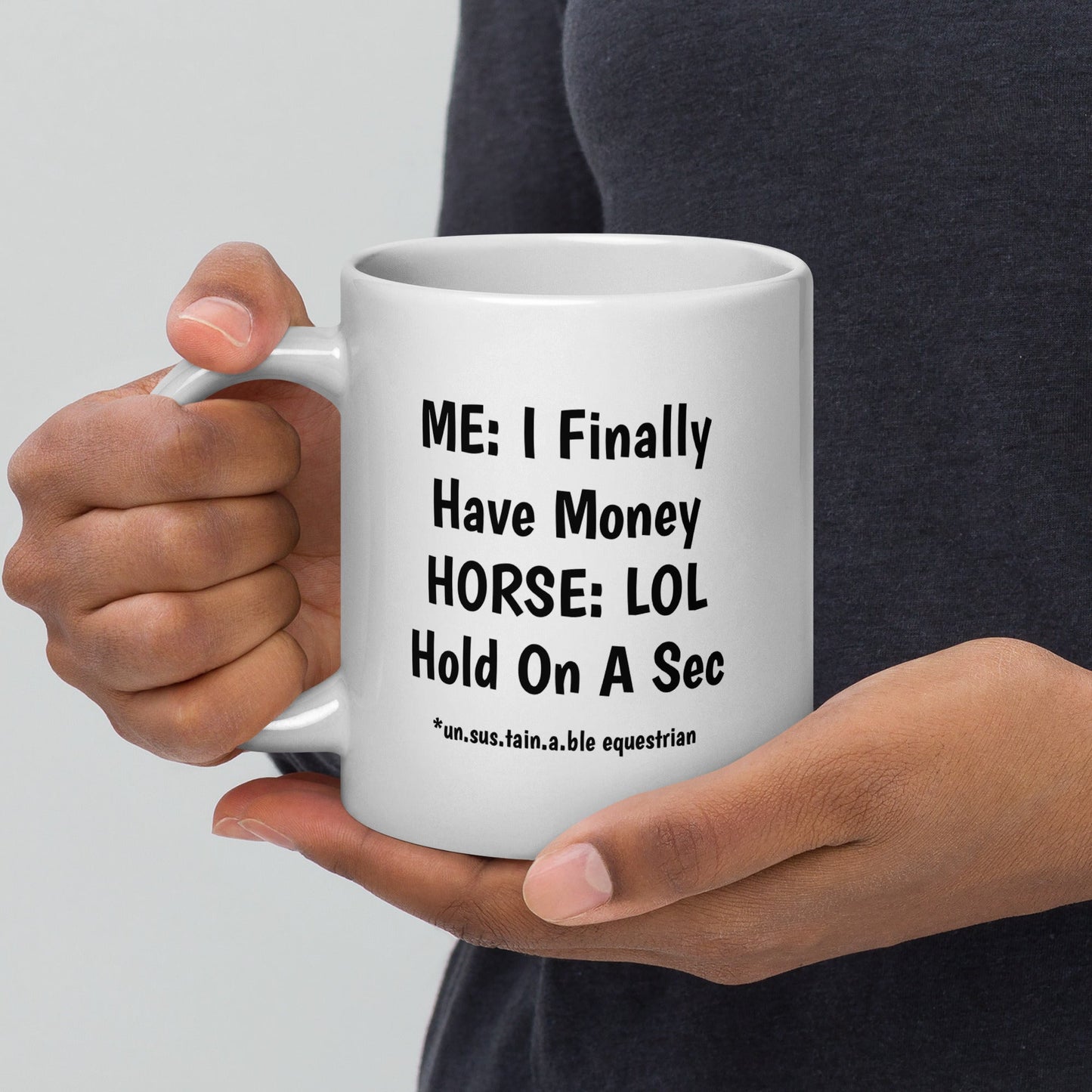 Jumbo White Glossy Mug, 20 oz. - LOL