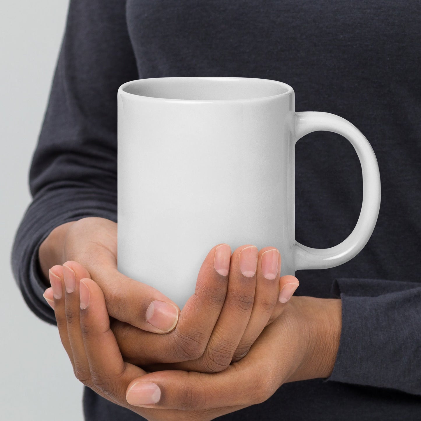 Jumbo White Glossy Mug, 20 oz. - LOL