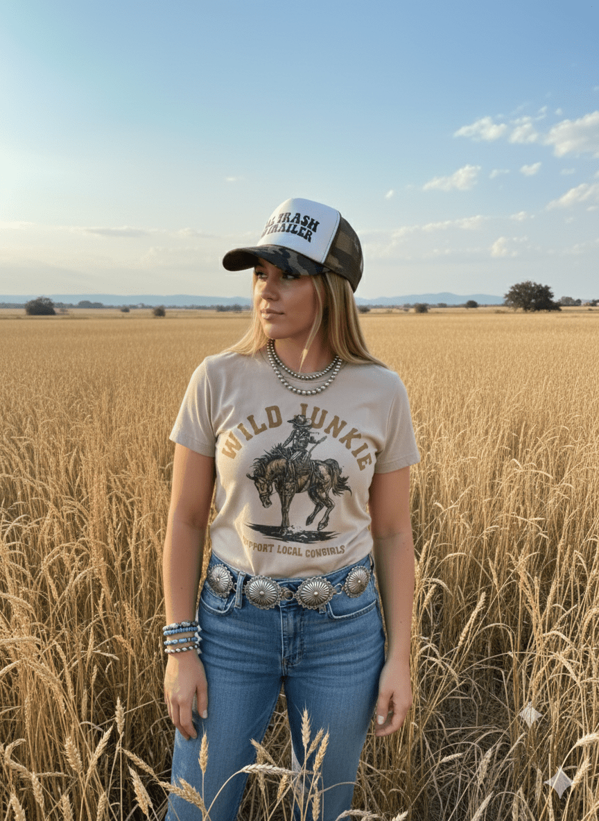 Wild Junkie Cowgirl Graphic Tee