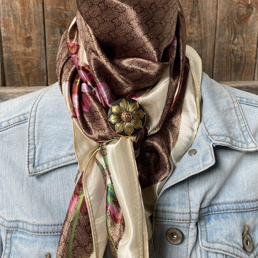 35X35" Cherry Blossom Wild Rag / Scarf - Slide W125L WRC406C