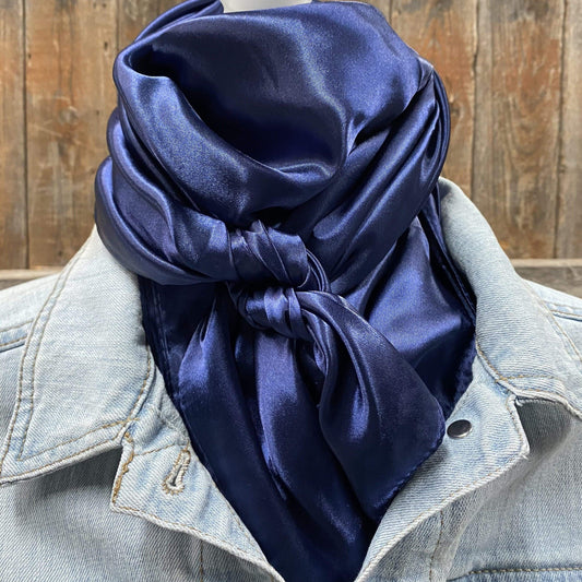 35X35"  Solid Dark Blue  Wild Rag / Scarf WRS9