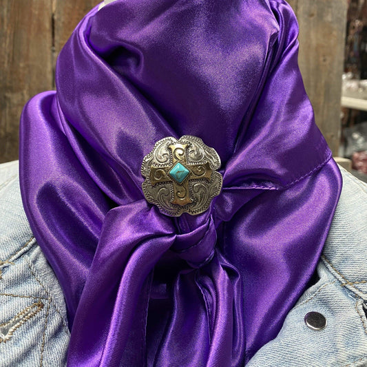 35X35"  Solid Purple Wild Rag / Scarf - W189L Slide WRSC1D