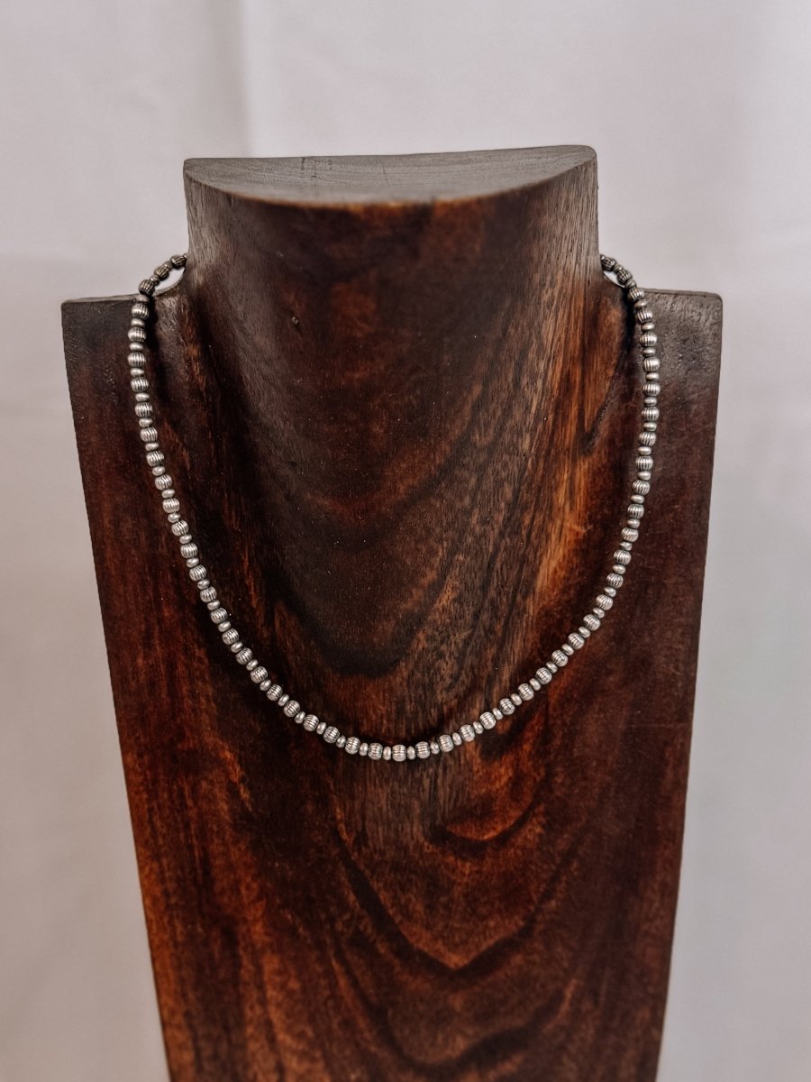 Wilson Textured Sterling Silver Pearl Necklace