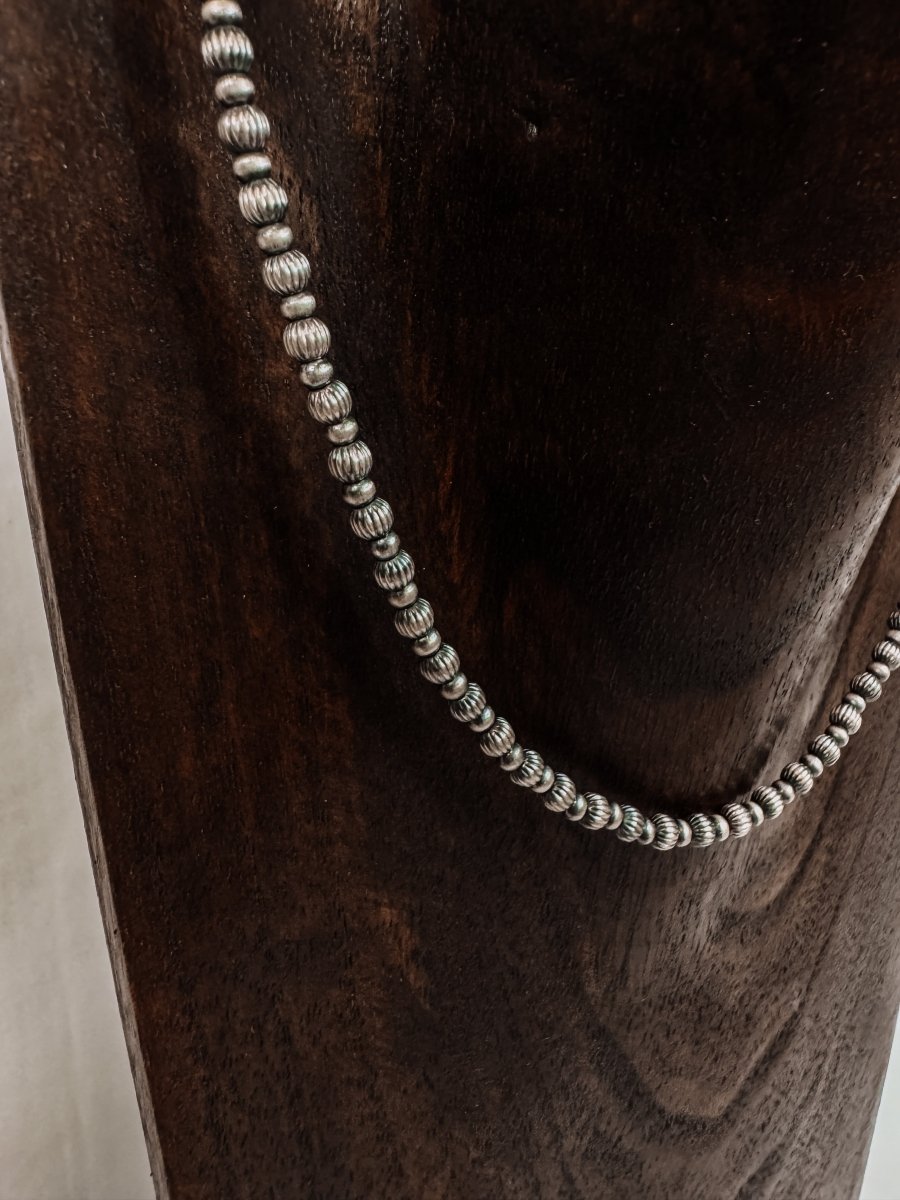 Wilson Textured Sterling Silver Pearl Necklace