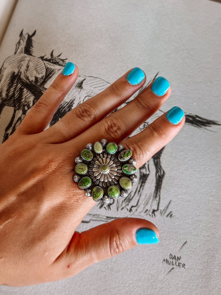 Windom Sonoran Gold Turquoise Ring