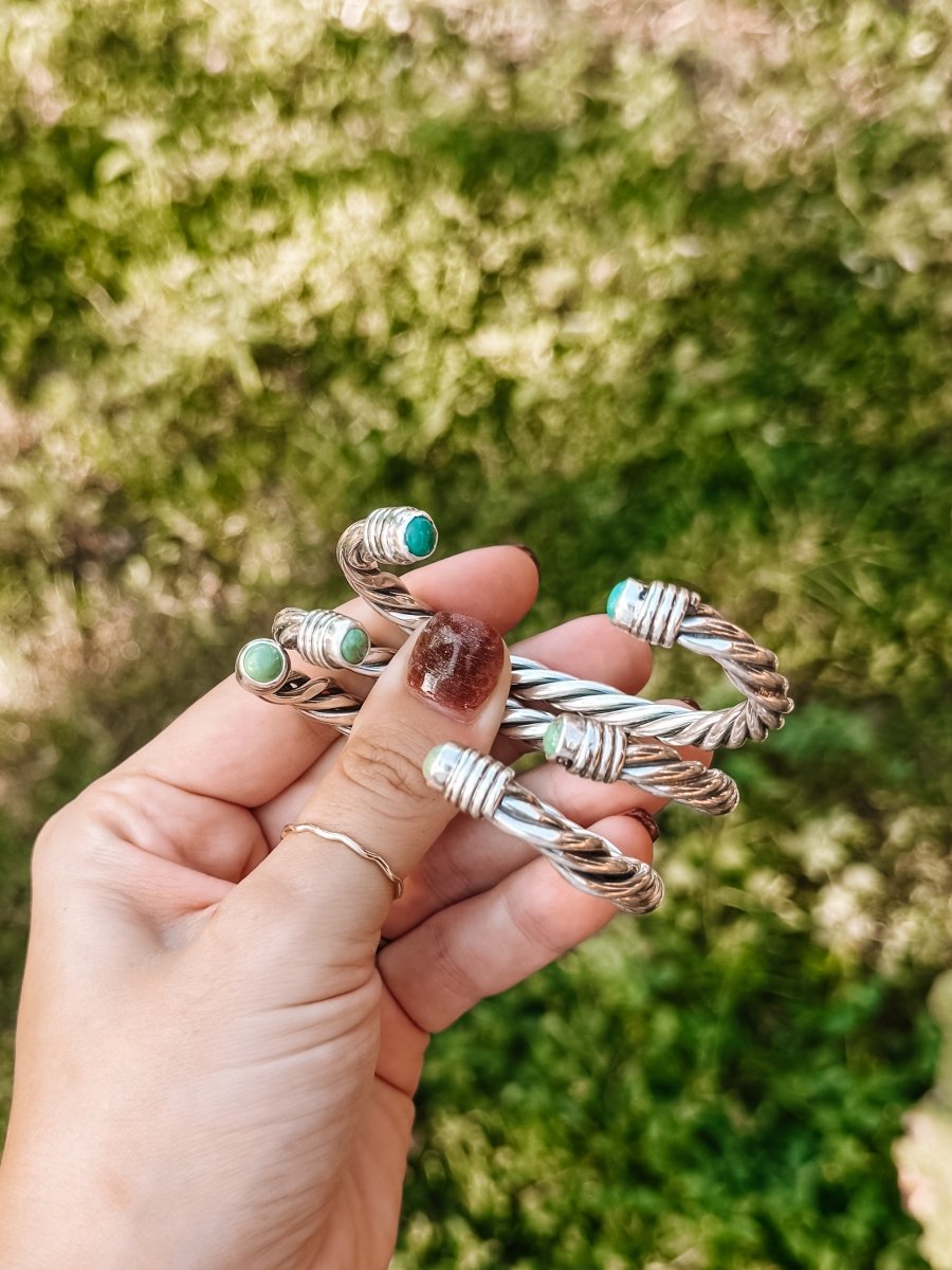 Wylie Turquoise Cable Cuff Bracelet