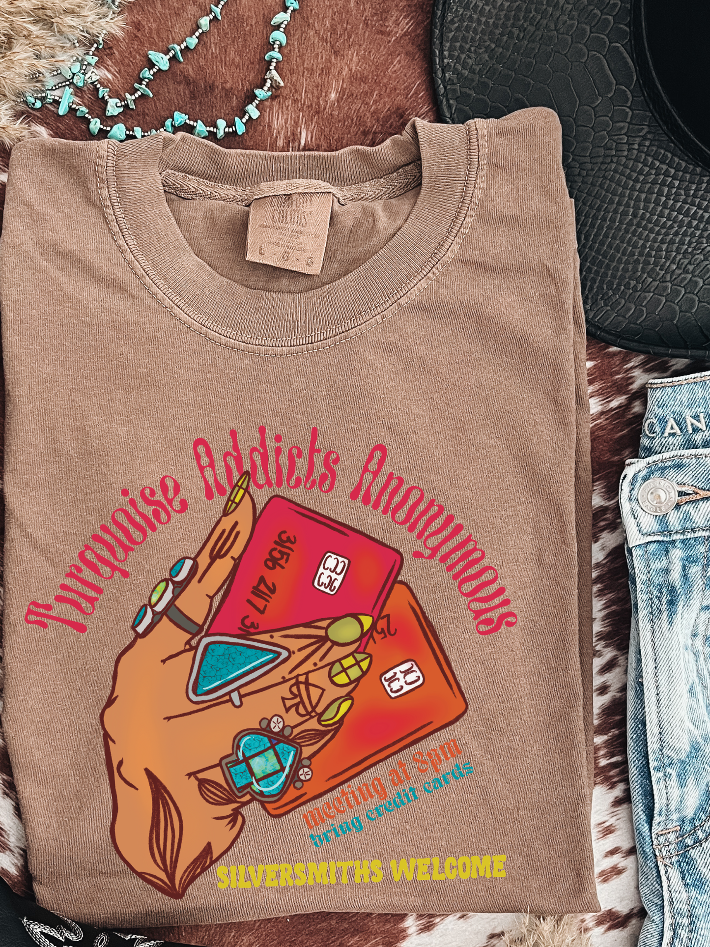 Turquoise addicts anonymous  tee