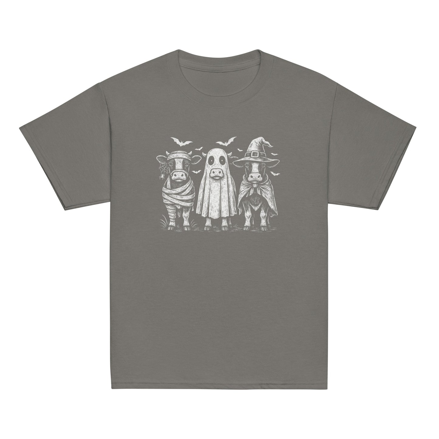 Halloween Boo Moo Kids Cotton T-Shirt