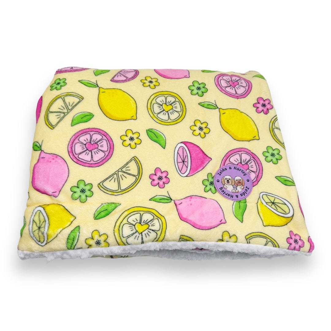 Pink Lemonade Dog Blanket