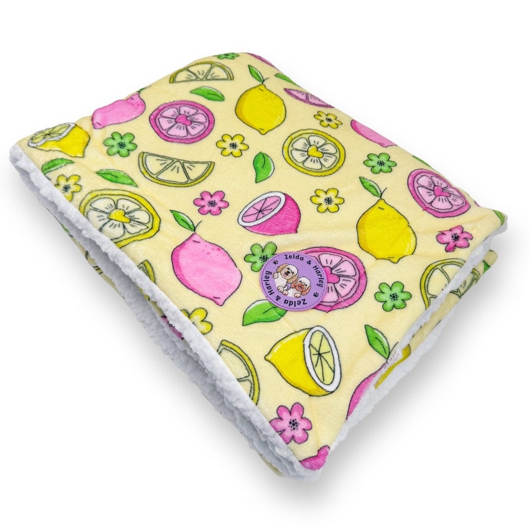 Pink Lemonade Dog Blanket