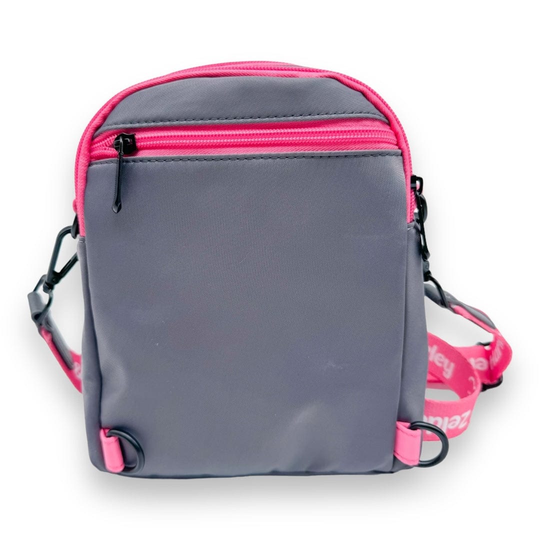 Dog Mom Bag - Grey and Pink
