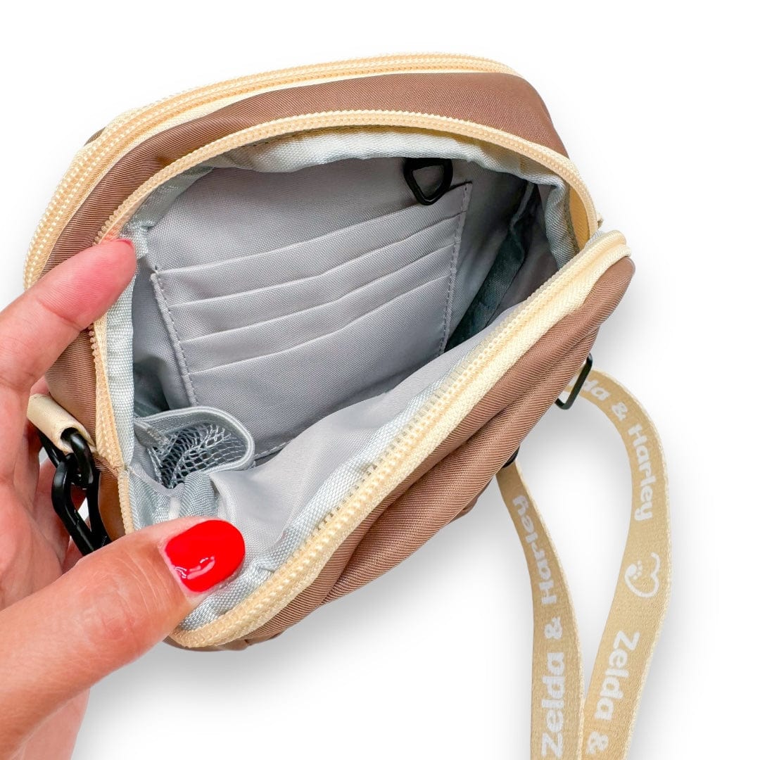 Dog Mom Bag - Mocha and Cream