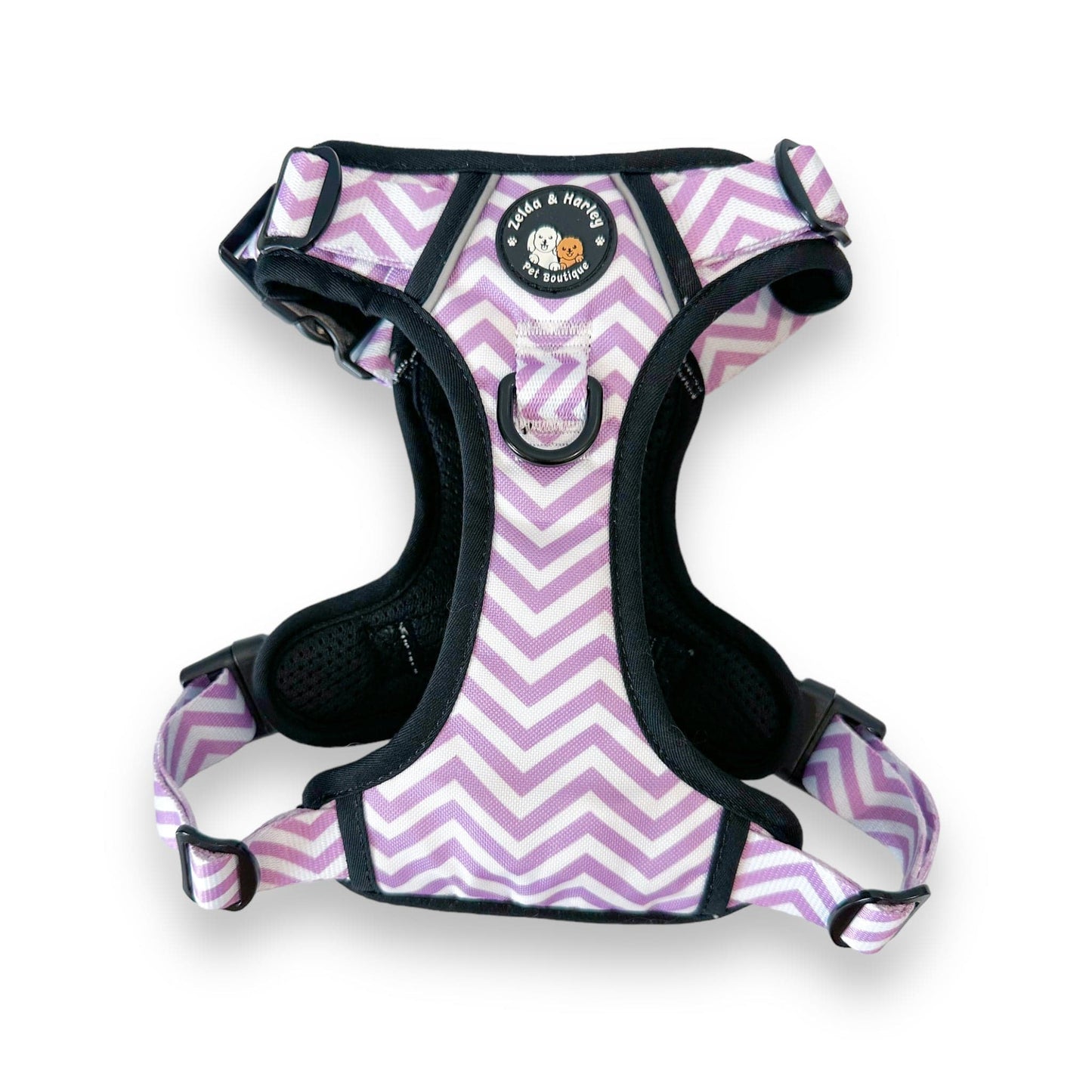 Zig Zag Wag Pastel Purple - Adventure No Pull Harness