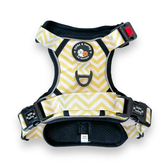 Zig Zag Wag Pastel Yellow - Adventure No Pull Harness