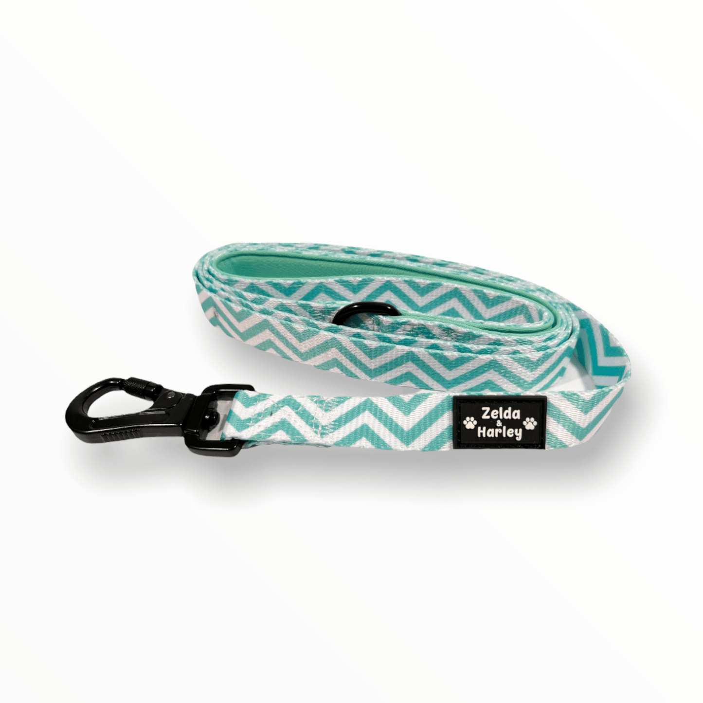 Zig Zag Wag Leash - Pastel Green