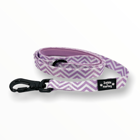 Zig Zag Wag Leash - Pastel Purple