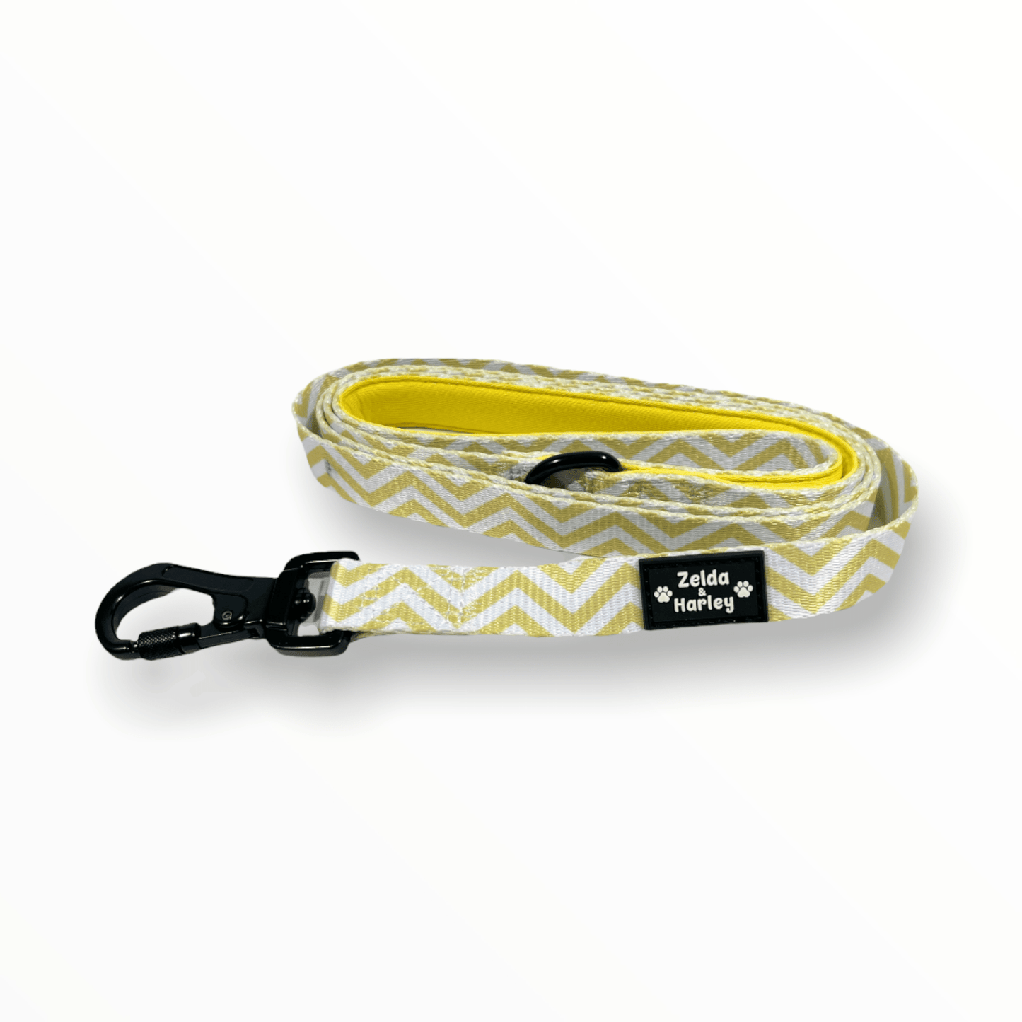 Zig Zag Wag Leash - Pastel Yellow