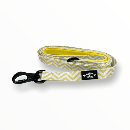 Zig Zag Wag Leash - Pastel Yellow