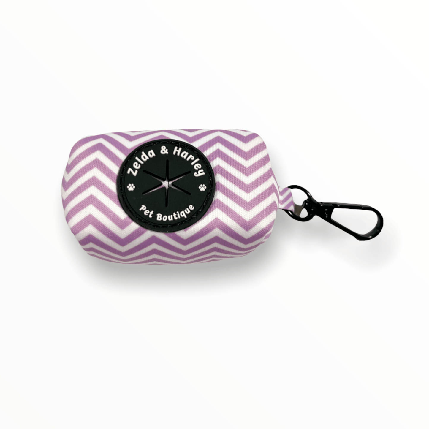 Zig Zag Wag Waste Bag Holder - Pastel Purple
