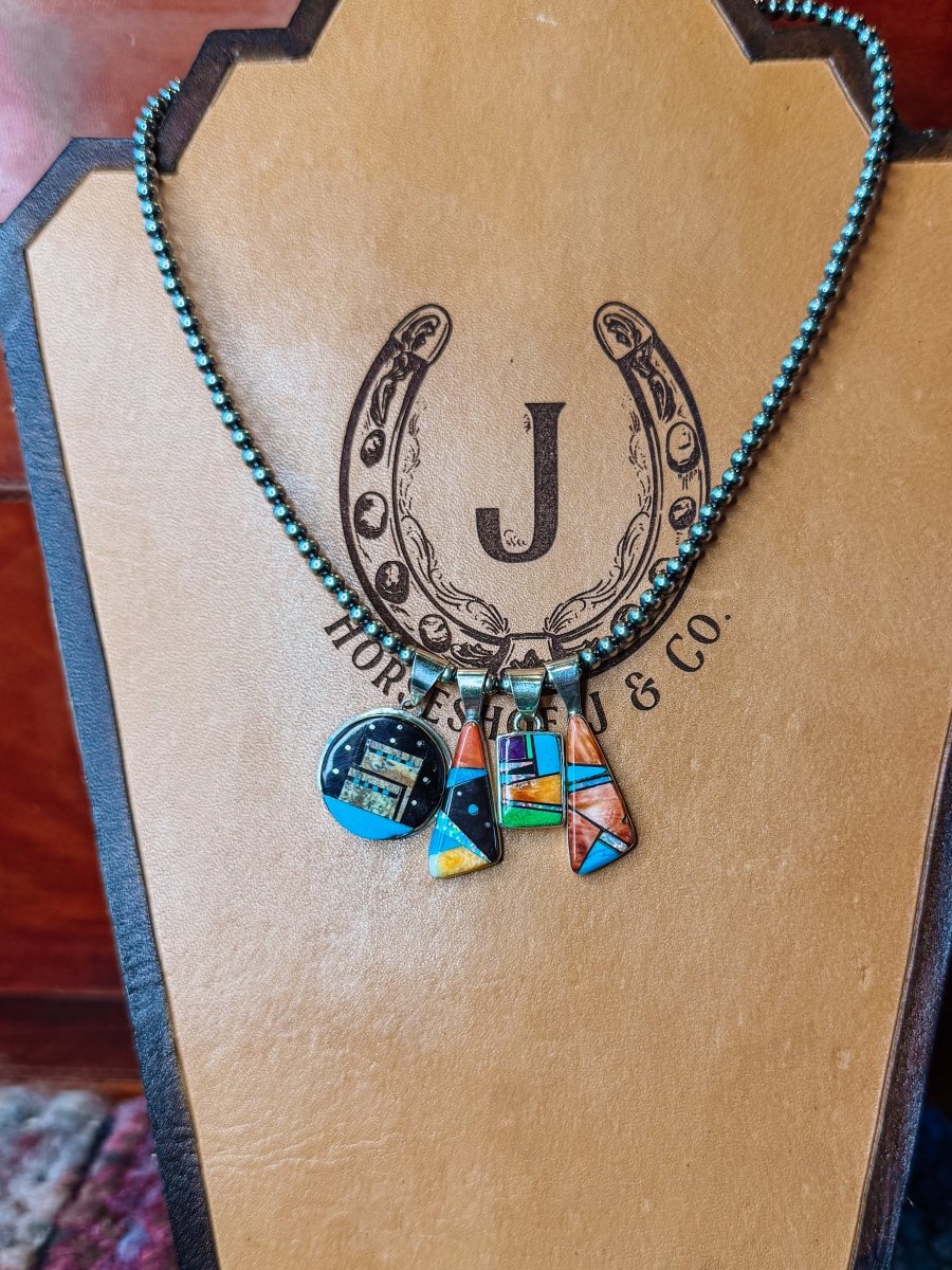Zuni Multi-Stone Necklace Pendants
