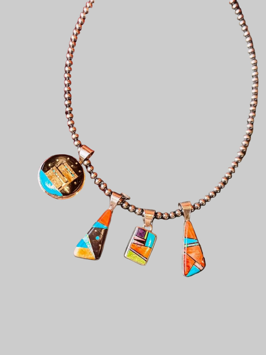Zuni Multi-Stone Necklace Pendants
